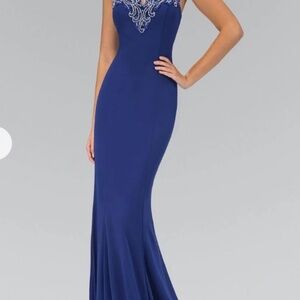 GLS Apparel Royal Blue Evening Gown (Prom Dress) S